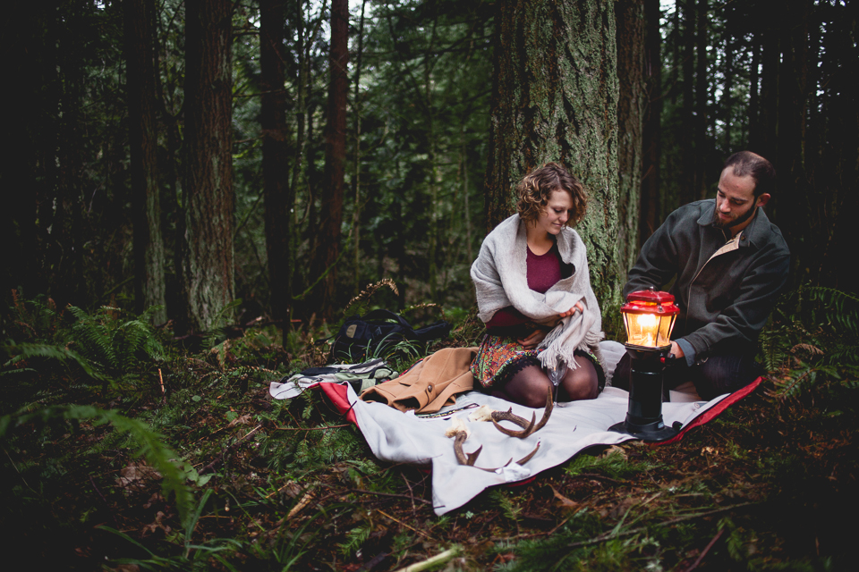 Lesley + Jordan’s Powell Butte Forest Engagement Session