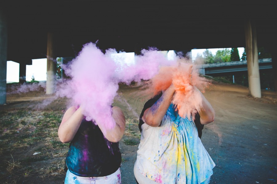 Jessica + Natalie’s Colored Powder Engagement