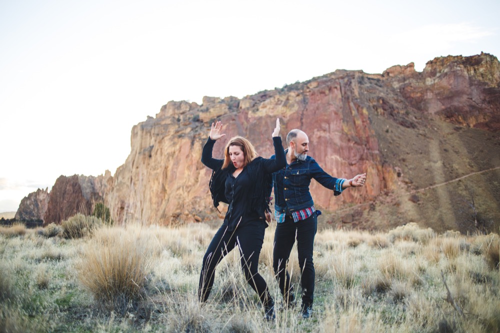 Cait + Cameron’s Smith Rock Engagement Shoot